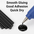 72 Pack Black Hot Glue Sticks, Decoration, Car Dent Repair, Gluing Project - Image 4