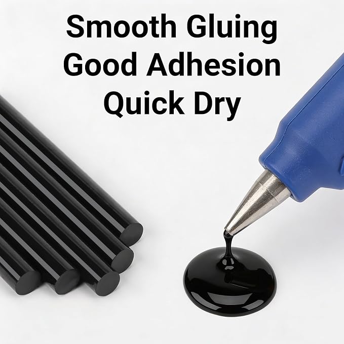 72 Pack Black Hot Glue Sticks, Decoration, Car Dent Repair, Gluing Project - Image 4