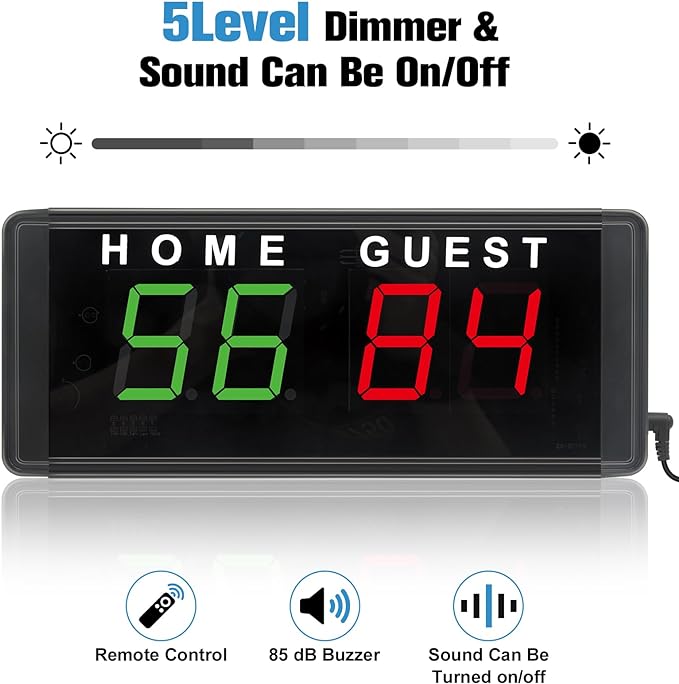 Samshow LED Electronic Scoreboard Digital Score Keeper - Image 7