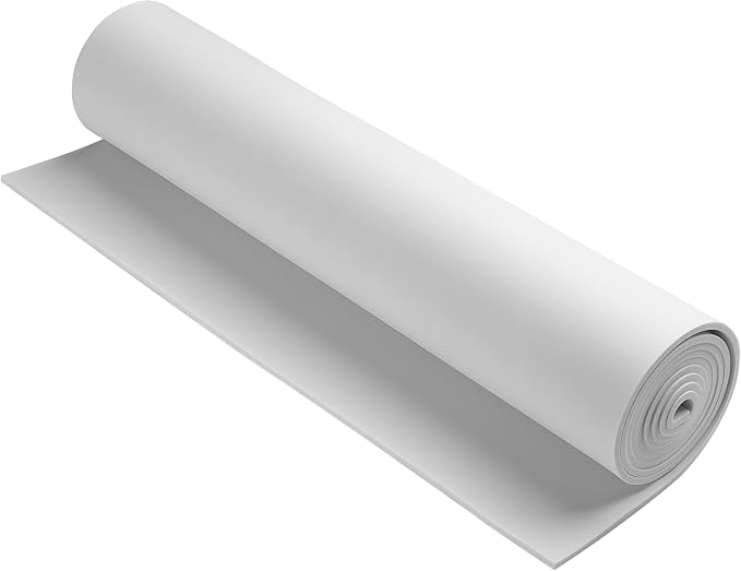 AMZQNART EVA Foam 4mm, Cosplay Foam 16x59 inch White, High Density 90 kg/m³ by AMZQNART