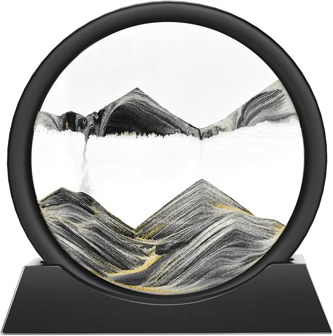 Wai Danie Moving Sand Art Picture 3D Hourglass Deep Sea Sandscape Liquid Motion by WaiDanie