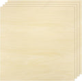 MECCANIXITY 4pcs Basswood Sheet 12" x 12" x 1/8" Unfinished Wood Plywood Boards by MECCANIXITY