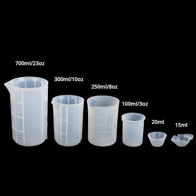 Gartful 700ml Extra Large Silicone Measuring Cups, Resin Mixing Cups - Image 5