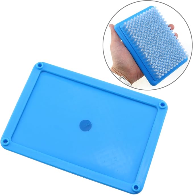 LUORNG Embroidery Sewing Craft Felting Needle Wool Felt Rug Brush Blue Felting - Image 5