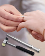 Meowoo Ring Sizer, Can be Hammered Solid Ring Mandrel and Jewelry Rubber Mallet - Image 6