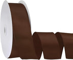 Brown 1.5 Inch Continuous 25 Yards Satin Wired Ribbon by Simplegoal