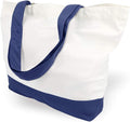 TOPDesign 12-Pack Super Strong Large 12oz Cotton Canvas Tote Bag, Reusable by TOPDesign