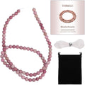 4mm Matte Pink Rhodochrosite Bead, 15-Inch Matte Round Loose Stone Beads by THRELE