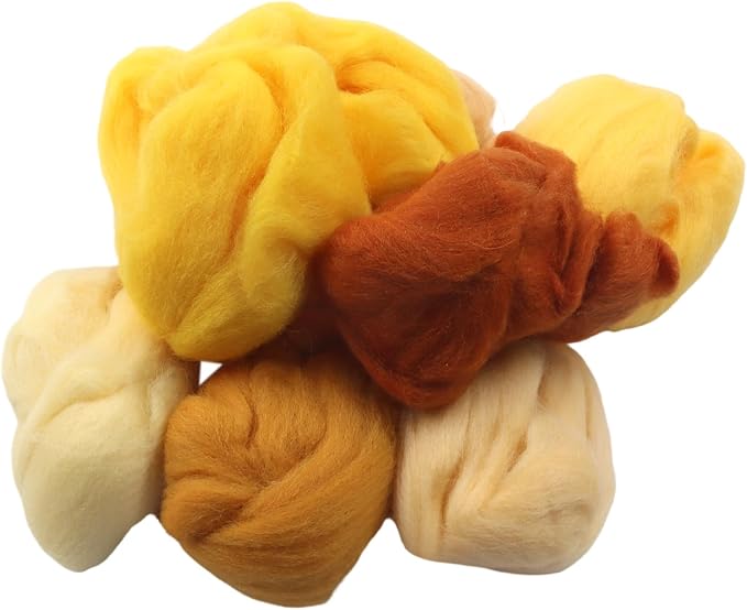 Verkelly Needle Felting Wool Set, 8 Colors | 10g Each Pack, 2.8 Oz Total - Image 2