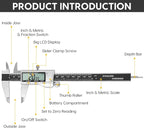 Digital Caliper Measuring Tool, 6 Inch Caliper Tool - Image 7