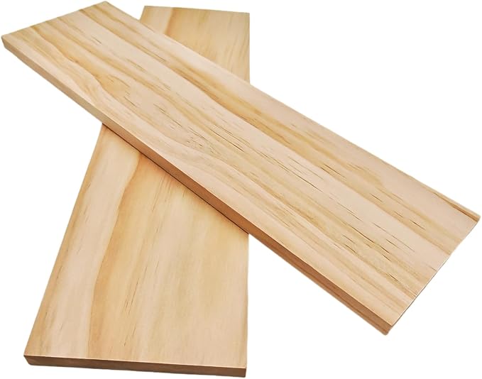 2PCS Rectangle Wood Boards Unfinished Wood Blocks by Anktily