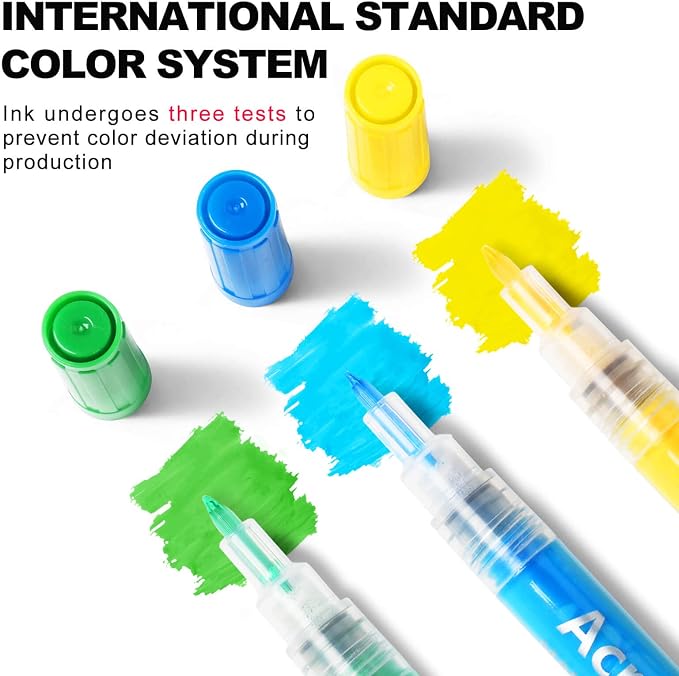 18 Color Extra Fine Tip Paint Pens - Image 4