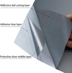 Reflective Vinyl Heat Transfer Vinyl Rolls Grey 12in x 6ft Reflective Iron on - Image 6
