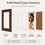 Solid Wood 8x12 Picture Frame Beaded Frame - Image 4