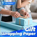 PerkHomy Light Blue Kraft Paper Roll 17.5" x 760" - Image 4