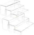 NIUBEE Acrylic Display Riser, Collectibles Display Stands Shelf by NIUBEE