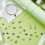 SUPERFINDINGS 84Pcs Natural Mixed Pendants Nuggets Gemstone Charms Crystal - Image 5