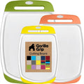 GORILLA GRIP BPA-Free Reversible Kitchen Cutting Board Set of 3 US Designed by Unknown