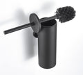 Toilet Brush and Holder Matte Black Toilet Bowl Brush Wall Mounted Toilet Brush with Lid