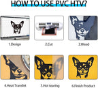 guangyintong Heat Transfer Vinyl Black HTV Rolls, Glossy Surface HTV Vinyl - Image 3