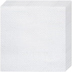 10 PCS White Aida Cloth 14 Count Cross Stitch Fabric | Pre-Cut Squares Fabric by Nitelemn