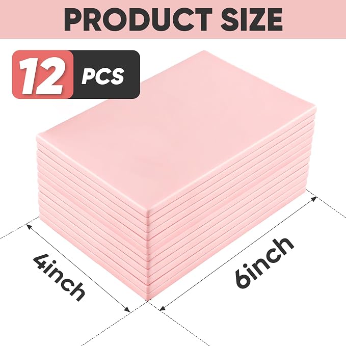 TEAWOO 12Pcs Linoleum Blocks for Printmaking – 4"x6" Premium Rubber Stamps - Image 2