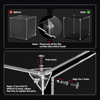 3MM Clear Acrylic Display Case, Zimo momo Self-Assemble Showcase - Image 6