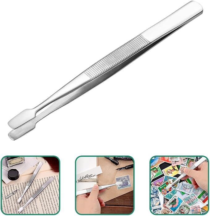 Stamp Collecting Supplies 10Pcs Stamp Tongs Stainless Steel Stamp Philately - Image 8
