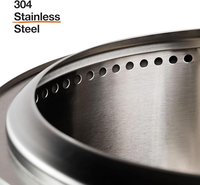 Solo Stove Yukon 2.0 + Stand, 27 Inch Smokeless Fire Pit – Portable Stainless - Image 4