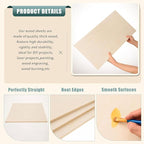 6 Pack 12 x 16 x 1/4 Inch-6mm Thick Basswood Sheets - Image 3