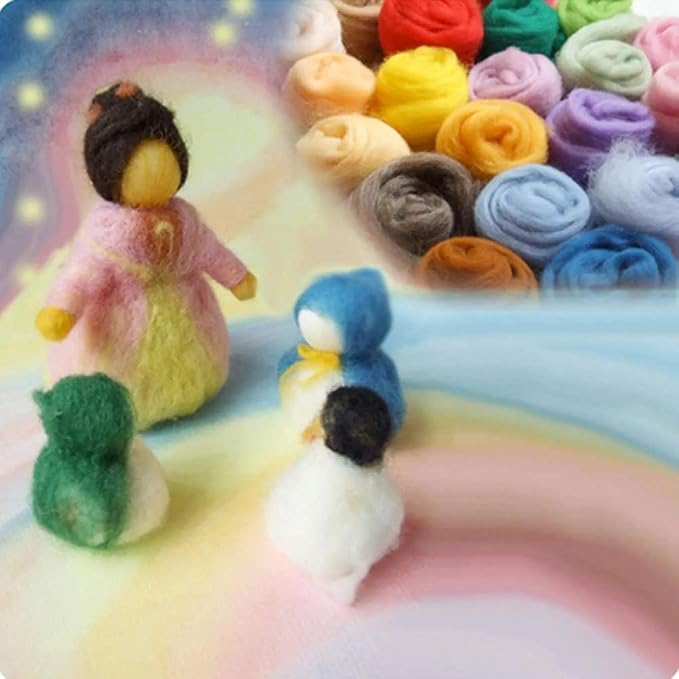 3.53oz Wool Roving, Wool Felting Supplies, Pure Wools, Chunky Yarn, Spinning - Image 8