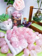 DUQGUHO Rose Quartz Healing Crystals Stones Set Natural Bulk Crystals Tumbled - Image 2