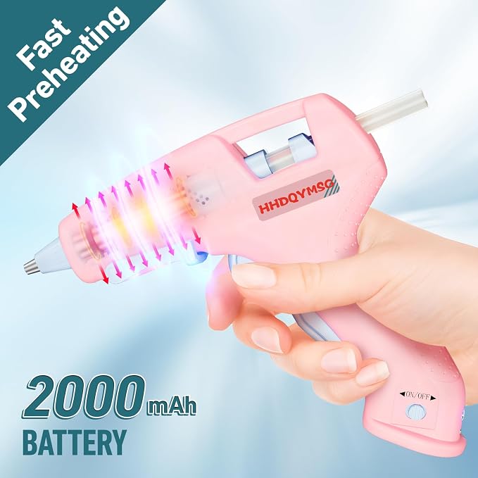 Cordless Hot Glue Gun, 20W Hot Glue Gun - Image 3