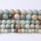 4mm 90pcs Natural Stone Beads Colorful Amazonite Gemstone Round Loose Beads by NaturalStoneBeads