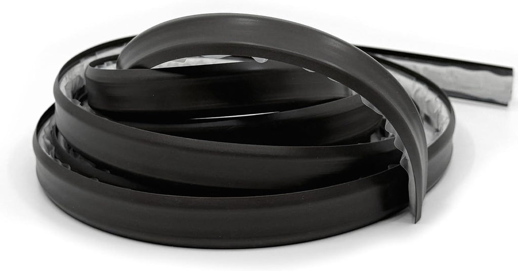 InstaTrim The Original Flexible Trim -10ft Black 3/4" Wide Caulk Tape - Adhesive Trim with Many Uses Including Caulking for Bathtubs, Sinks, Counters, Tile, Floors - Made in USA