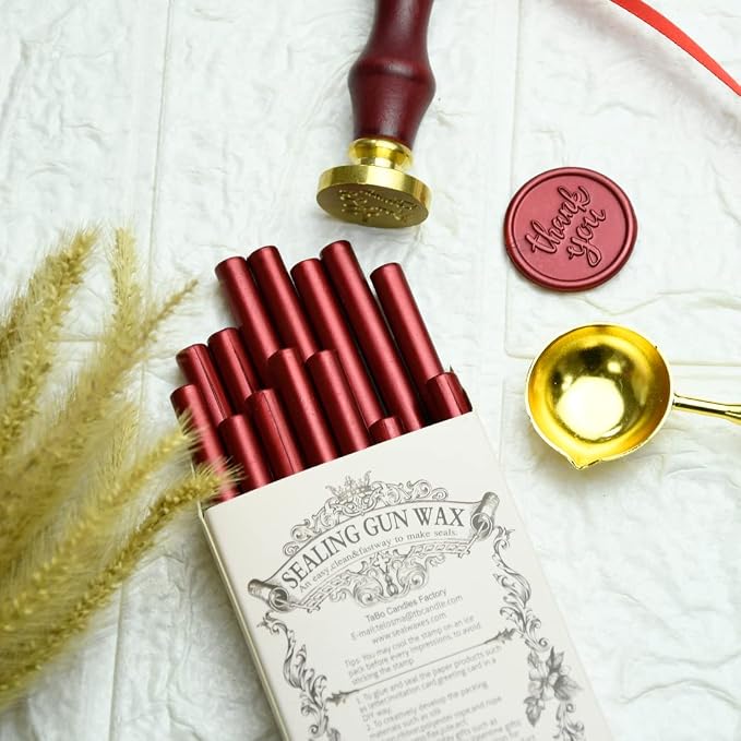 16 Pieces Glue Gun Sealing Wax Sticks in Metallic Red - Image 2