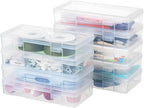 novelinks Clear Pencil Box and Small Plastic Storage Containers - Image 2