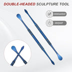 HARFINGTON 11pcs Wax Carving Tool 4.75" Double-Headed Stainless Steel Sculpture - Image 4