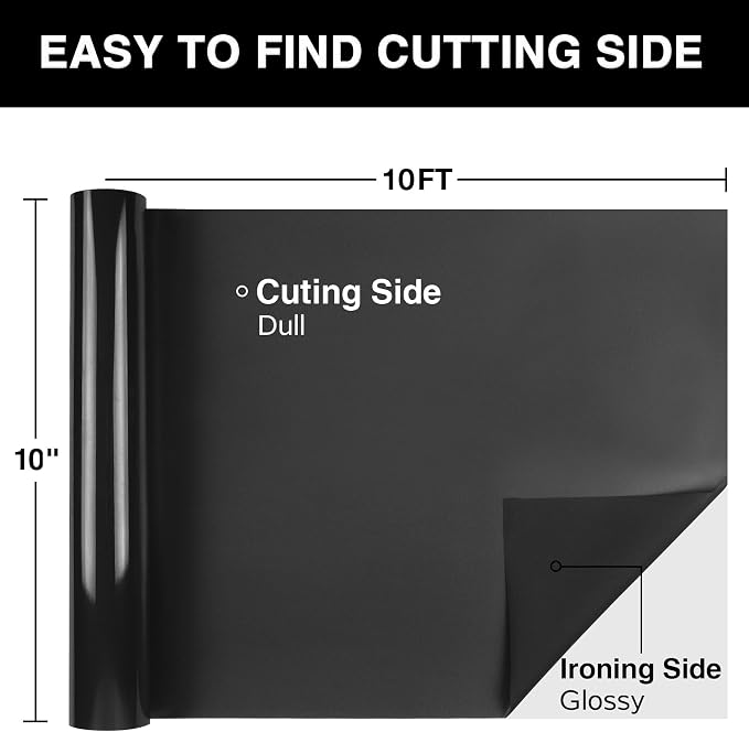 TORC Black Puff 3D HTV Vinyl Heat Transfer, Bags | Easy Cut & Weed | Compatible - Image 3
