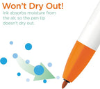 Zebra Pen CLiCKART Retractable Felt Tip Pen, 0.6mm Fine Point, Moisture - Image 3
