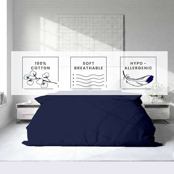 Kotton Culture 1 Pc Duvet Cover Queen Size/Full Size-100% Egyptian Cotton 600 - Image 5