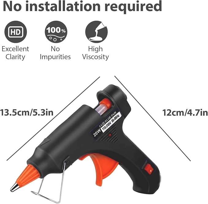 Mini Hot Glue Gun 10pcs Glue Stick Hot Glue Gun Set - Image 2