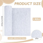BENECREAT 118x15.75 Inch Light Grey Felt Roll, 2mm Thick Craft Felt Fabric Soft - Image 2