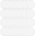 Zorfeter Clear Acrylic Blanks, 3 Inch Round, 40 Pack | Circle Ornament Blanks by Zorfeter