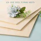 6 Pack 12 x 16 x 1/4 Inch-6mm Thick Basswood Sheets - Image 6