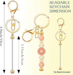 6 Pcs Beadable Keychain Bars Bulk - Image 2