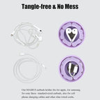 MAIRUI Wired Earbud Case Earphone Headphone Cord Organizer Earbuds Wrap Soft - Image 4