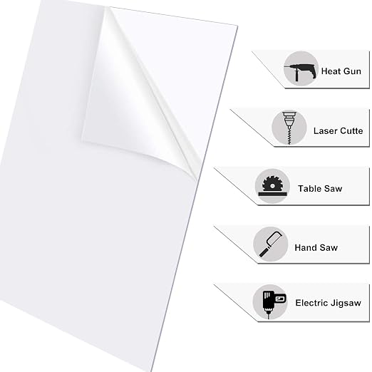 YSTIME 8" x 12" Clear Acrylic Sheet Plexiglass Plastic Sheet - Image 3