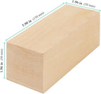12 PCS 6x2x2 Inch Basswood Carving Blocks, Basswood Square Wood Blocks - Image 2
