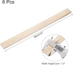 MECCANIXITY 6pcs Wood Sticks, 3/8"x 1.2" x 15" Rectangle Wooden Cube Wood - Image 2